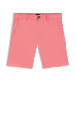 Slim-Fit Shorts aus elastischem Baumwoll-Twill