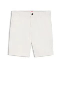 Slim-Fit Shorts aus merzerisierter Stretch-Baumwolle