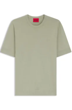 Slim-Fit Strick-T-Shirt