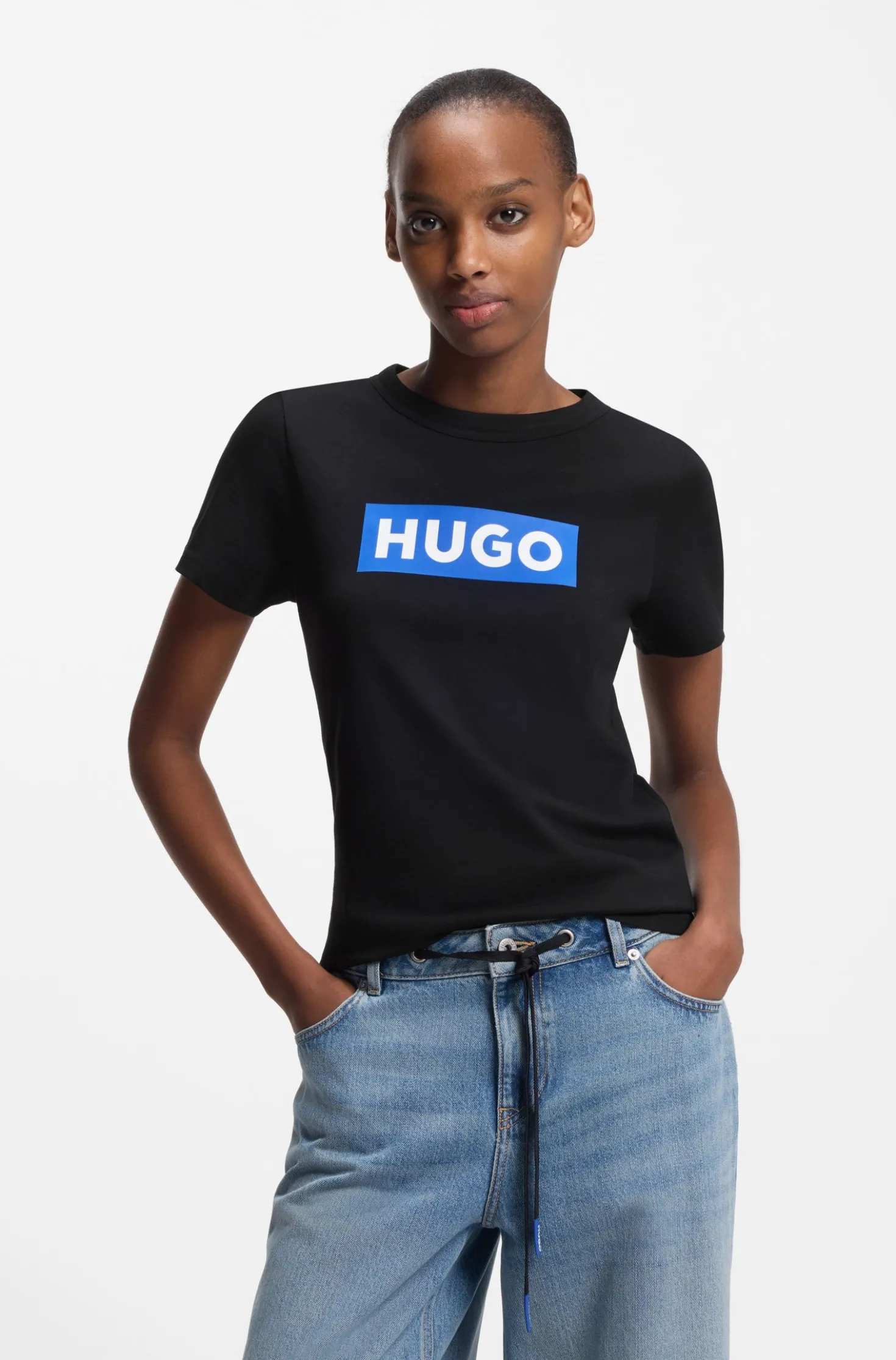 Slim-Fit T-Shirt aus Baumwolle mit Logo-Print