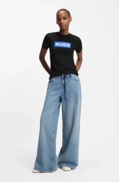 Slim-Fit T-Shirt aus Baumwolle mit Logo-Print