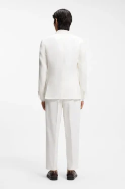 Slim-Fit Twill-Sakko aus Leinen