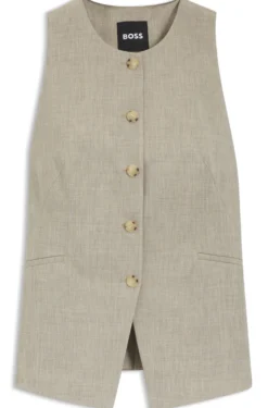 Slim-Fit Weste aus Schurwolle