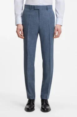 Slim-Fit Zweiteiler aus Baumwolle und Schurwolle