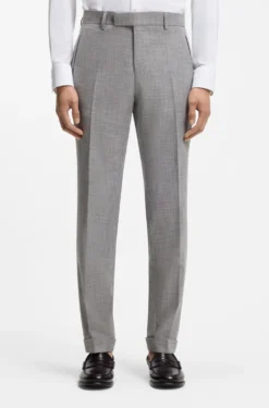 Slim-Fit Zweiteiler aus Baumwoll-Mix mit Schurwolle