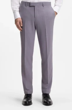 Slim-Fit Zweiteiler aus fein gemustertem Gewebe