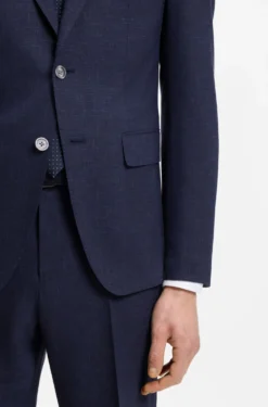Slim-Fit Zweiteiler aus fein gemustertem Gewebe