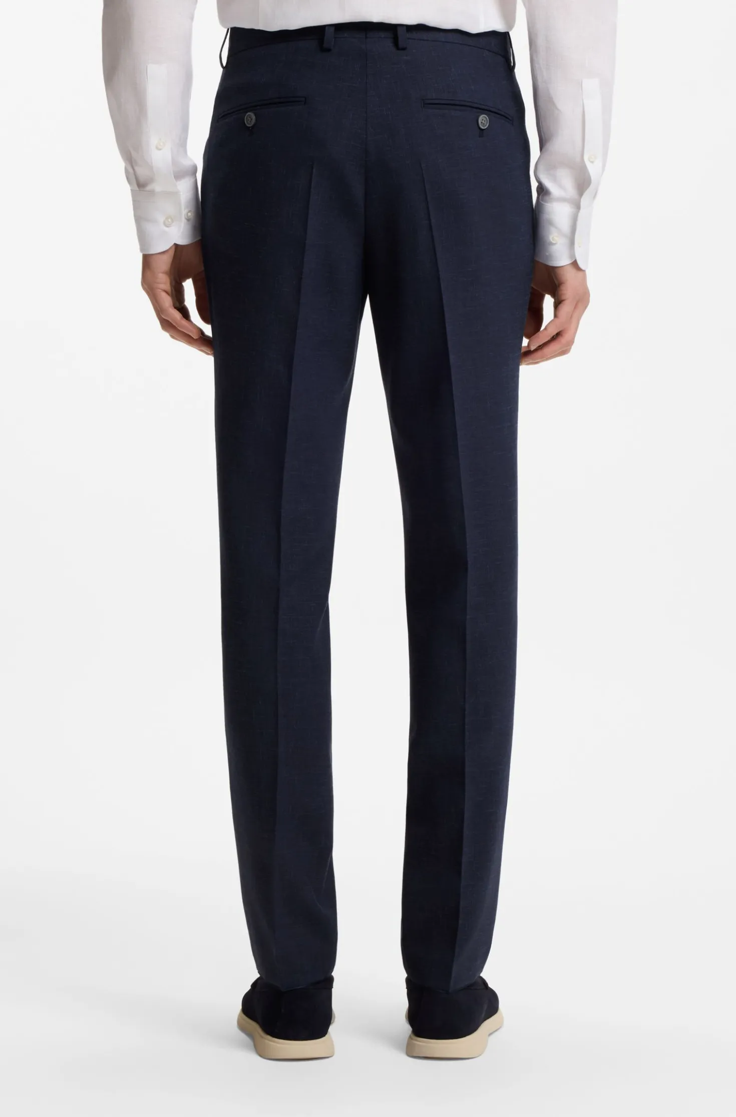 Slim-Fit Zweiteiler aus fein gemustertem Gewebe
