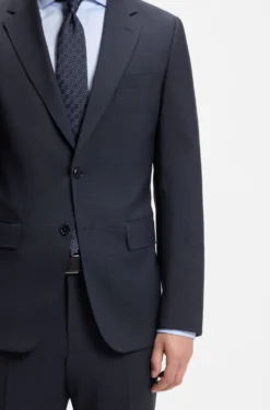 Slim-Fit Zweiteiler aus Schurwolle