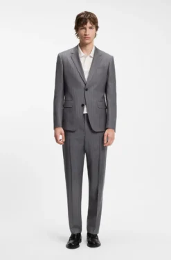 Slim-Fit Zweiteiler aus Schurwolle