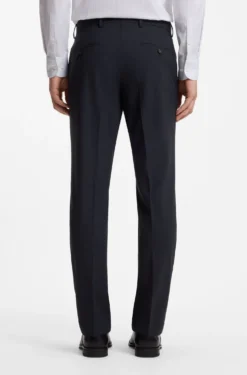 Slim-Fit Zweiteiler aus Stretch-Wolle