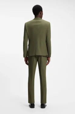 Slim-Fit Zweiteiler aus Stretch-Woll-Mix