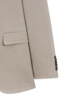 Slim-Fit Zweiteiler aus Woll-Mix mit Seide