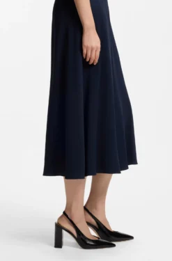Slingback-Pumps aus Leder