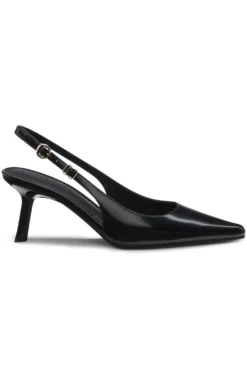 Slingbacks aus Brush-Off-Leder