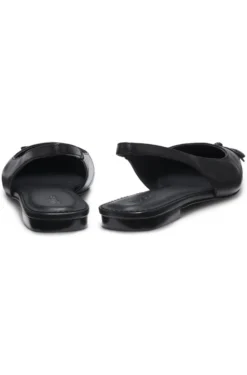 Slingbacks aus Nappaleder mit Schleife