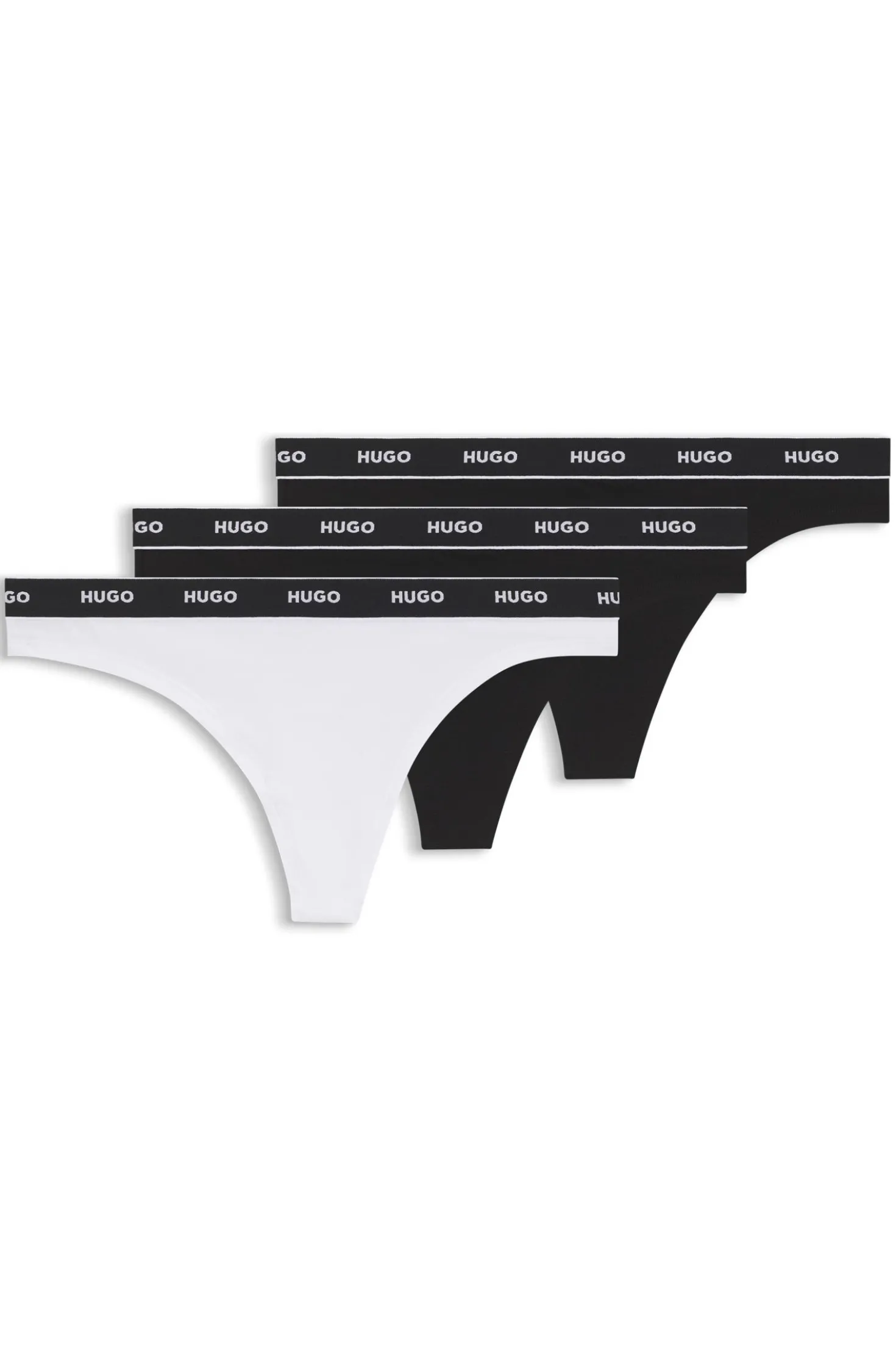 Slip aus Stretch-Baumwolle mit Logo-Bund