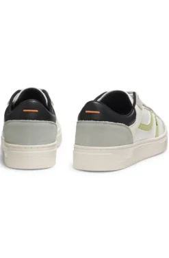 Sneakers aus Kunstleder im Colour-Block-Design