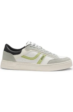 Sneakers aus Kunstleder im Colour-Block-Design