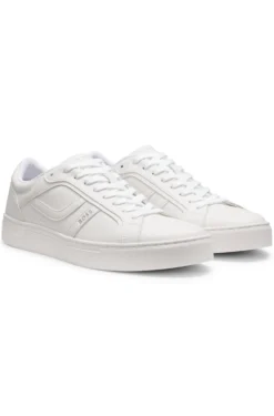 Sneakers aus Kunst-Nappaleder mit Logo