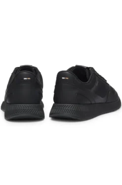Sneakers aus Mesh mit gerippter Sohle