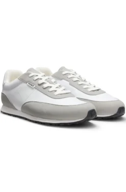 Sneakers aus Ripstop mit Schnürung und EVA-Gummisohle