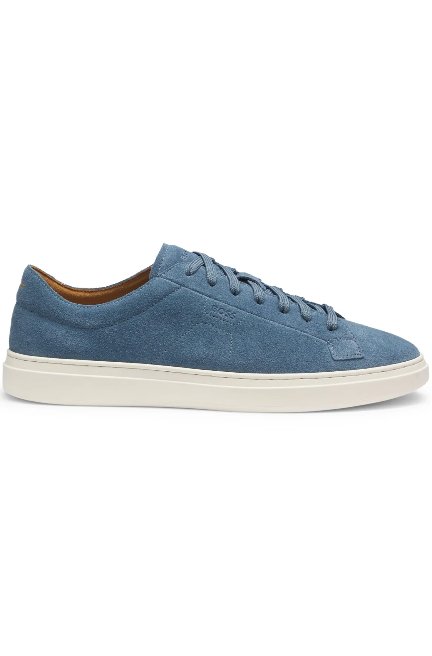 Sneakers aus Veloursleder mit Logo-Prägung