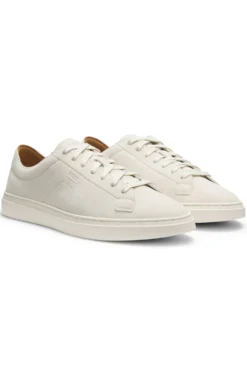 Sneakers aus Veloursleder mit Logo-Prägung