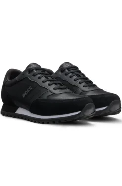 Sneakers mit Logo-Details und Details aus Kunstleder