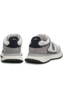 Sneakers mit Veloursleder-Details und Double-B-Monogramm