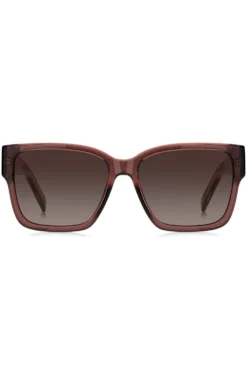 Sonnenbrille aus braunem Acetat mit Double-B-Monogramm