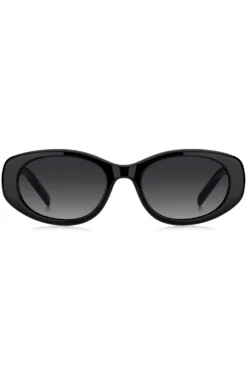 Sonnenbrille aus schwarzem Acetat mit Double-B-Monogramm