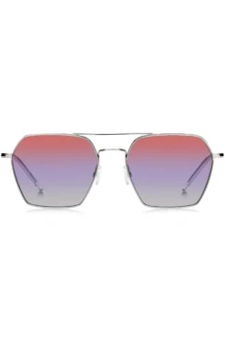 Sonnenbrille mit Doppelsteg und mehrfarbigen Gläsern
