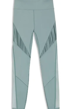 Sportive Leggings mit Mesh-Einsätzen