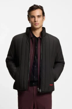 Steppjacke mit Logo-Detail