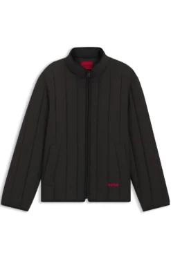 Steppjacke mit Logo-Detail