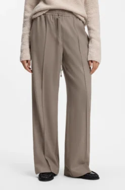 Straight-Fit Hose aus Flanell mit Tunnelzugbund