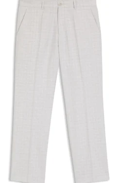 Straight-Fit Hose aus Schurwolle und Baumwolle