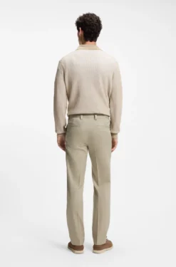 Straight-Fit Hose aus Stretch-Twill
