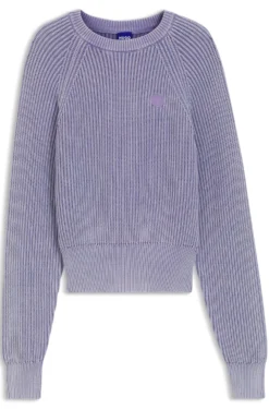 Strickpullover aus Baumwolle mit Happy HUGO Logo