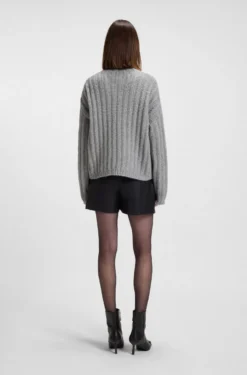 Strickpullover mit Ripp-Struktur