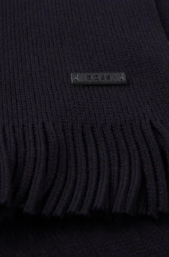 Strickschal aus Schurwolle mit Logo-Detail