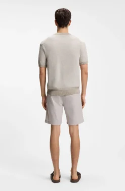 Strick-T-Shirt aus Baumwoll-Mix