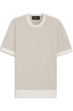 Strick-T-Shirt aus Seide und Baumwolle