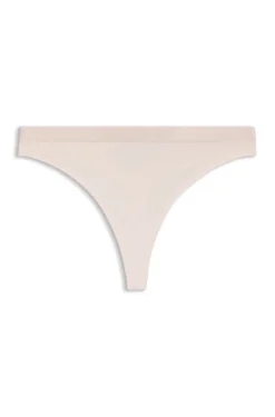 String aus Stretch-Jersey mit Logos am Bund