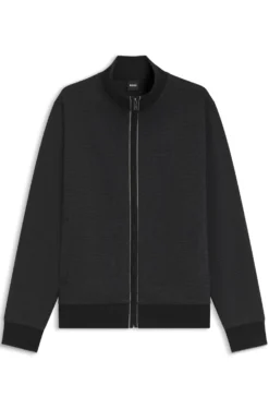 Sweatshirt aus Baumwolle mit Troyerkragen