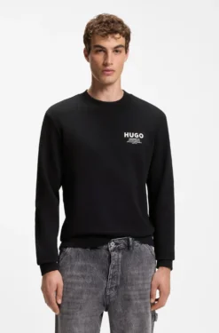 Sweatshirt aus Baumwoll-French-Terry mit markantem Logo-Print