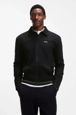 Sweatshirt aus Baumwoll-Mix mit Logo-Stickerei
