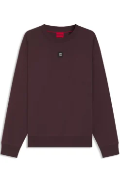 Sweatshirt aus Baumwoll-Mix mit Stack-Logo-Aufnäher