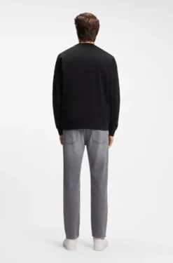 Sweatshirt aus Baumwoll-Terry mit Logo-Patch